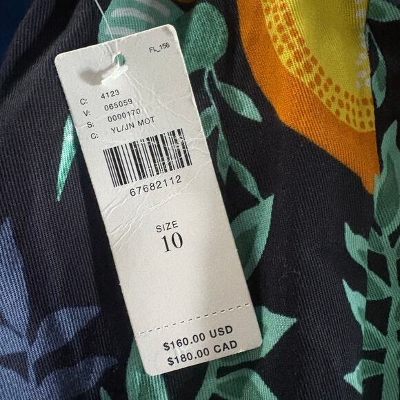 New Anthropologie x Maeve Escape Printed Pants Size 10 - Picture 5 of 12